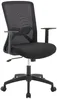 Vente-unique - DELVORA Office chair Stoff Schwarz - B 55,5 cm x H 93 cm100,5 cm x L 61 cm Bild 3