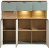 Highboard >Ina< in Grün, Holzwerkstoff - 125x125x45cm (BxHxT) Bild 2