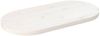 vidaXL Tischplatte Weiß 60x30x2,5 cm Massivholz Kiefer Oval 824341 Bild 1