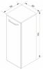 FACKELMANN B.CLEVER Midischrank 31 cm breit, Weiß Bild 4