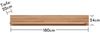 Wandboard >Nature One< FSC, in Kernbuche teilmassiv - 180x24x22cm (B/H/T) Bild 3