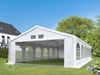 Toolport Partyzelt Pavillon, mit Fenster, PE Plane 550 N weiß, 6x12 m Bild 2