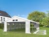 Toolport Partyzelt Pavillon, mit Fenster, PE Plane 550 N weiß, 6x12 m Bild 5