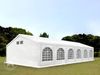 Toolport Partyzelt Pavillon, mit Fenster, PE Plane 550 N weiß, 6x12 m Bild 1