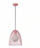 Licht-Erlebnisse Pendelleuchte NAVIK, ohne Leuchtmittel, Rosa Metall Draht Kinder rund Ø24,5 cm E27 Kinderzimmer Mädchen Bild 4