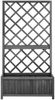 vidaXL Garten-Spalier mit Blumenkasten Schwarz 70x30x135 cm Tannenholz 316427 Bild 2