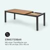 Menorca Expand Gartentisch 163x95 cm Aluminium Polywood Grau Bild 3