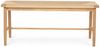 Bank Emirsa aus Eichenholz und Papiergarn - 110 cm, Natur/Beige Bild 3