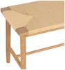 Bank Emirsa aus Eichenholz und Papiergarn - 110 cm, Natur/Beige Bild 5