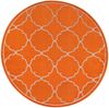 Sanat 'Berlin' Teppich, Höhe: 6 mm, In -und Outdoor geeignet, Orange, 150 cm Rund Bild 2