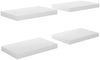 vidaXL Schweberegale 4 Stk. Hochglanz-Weiß 40x23x3,8 cm MDF 323744 Bild 2
