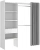 Vente-unique - GONTRAN Wardrobe and walk-in wardrobe Holz, Platte Weiß - B 141 cm x H 205 cm x L 164 cm214 cm Bild 2