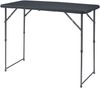 Höhenverstellbarer Klapptisch Adelfia 120x60cm Rattanoptik, schwarz [en. casa] Bild 5