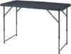 Höhenverstellbarer Klapptisch Adelfia 120x60cm Rattanoptik, schwarz [en. casa] Bild 4
