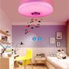 oyajia Deckenleuchte 60W LED Deckenlampe Bluetooth Lautsprecher, 50cm RGB Farbwechsel Lampe, LED fest integriert, Warmweiß, Naturweiß, Kaltweiß,RGB, Dimmbar mit Fernbedienung, APP, für Schlafzimmer Wohnzimmer Bad Bar Bild 3
