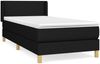 Boxspringbett mit Matratze Stoff Schwarz 90x200 cm, Härtegrad: H2 [3130083] Bild 2
