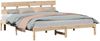vidaXL Bettgestell mit Kopfteil Braun 180 x 200 cm Massivholz Kiefer 872152 Bild 2