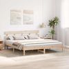 vidaXL Bettgestell mit Kopfteil Braun 180 x 200 cm Massivholz Kiefer 872152 Bild 3