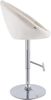 CLP Barhocker London Samtbezug stufenlos höhenverstellbar drehbar mit Rückenlehne,creme chrom Bild 5