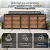 STEELSØN 'Kestra' Mülltonnenbox 5er je 240 Liter, graphitschwarz mit Nußbaum-Holzoptik, Mülltonnenverkleidung aus Stahl, wetterfest, 116x80x337 cm, Müllbox für 5 Tonnen Bild 4