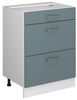 Küchenunterschrank R-Line Blau-Grau 60 cm mit Schubladen, ohne Arbeitsplatte Vicco Bild 4