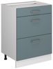 Küchenunterschrank R-Line Blau-Grau 60 cm mit Schubladen, ohne Arbeitsplatte Vicco Bild 5