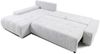 Ecksofa Sofa mit Schlaffunktion VOGAR Stoff Poso Blau Ottomane Links Bild 3
