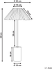 Tischlampe BALUARTE Kunstleinen Beige Bild 2