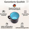 Steingut kleine Tassen 6 Pers. Ibiza Hochwertiges Mediterranes TEST SEHR GUT Tassen Set, Spülmaschinen-, Mikrowellen- und Kratzfest - Stylisches Tee- und Kaffeebecher Set - Pure Living in Aquamarin Bild 4
