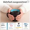 Steingut kleine Tassen 6 Pers. Ibiza Hochwertiges Mediterranes TEST SEHR GUT Tassen Set, Spülmaschinen-, Mikrowellen- und Kratzfest - Stylisches Tee- und Kaffeebecher Set - Pure Living in Aquamarin Bild 3