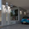LED Wandleuchte, ALU, grau, satiniert, Ring-Design, H 22 cm Bild 3