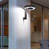 LED Wandleuchte, ALU, grau, satiniert, Ring-Design, H 22 cm Bild 4