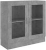 vidaXL Vitrinenschrank Betongrau 82,5x30,5x80 cm Holzwerkstoff 802745 Bild 2