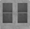 vidaXL Vitrinenschrank Betongrau 82,5x30,5x80 cm Holzwerkstoff 802745 Bild 5