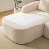 YakoHome Modulsofa Beige 172x99x81 cm – Komplett montiertes Polstersofa mit Chaiselongue, hohem Sitzkomfort und vielseitigem Design für Wohnzimmer, Schlafzimmer oder Home-Office Bild 4