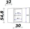Flex-Well Hängeschrank Wito (B x H x T) 30 x 54,8 x 32 cm Bild 3