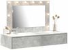 vidaXL Schminktisch mit Schubladen Grau 100 x 40 x 70 cm Holzwerkstoff 865238 Bild 3