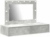 vidaXL Schminktisch mit Schubladen Grau 100 x 40 x 70 cm Holzwerkstoff 865238 Bild 2