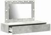 vidaXL Schminktisch mit Schubladen Grau 100 x 40 x 70 cm Holzwerkstoff 865238 Bild 4