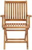 vidaXL Klappbare Gartenstühle mit Kissen 8 Stk. Massivholz Teak 3072778 Bild 4