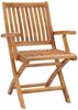 vidaXL Klappbare Gartenstühle mit Kissen 8 Stk. Massivholz Teak 3072778 Bild 3