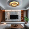 LED Deckenleuchte, Metall, Blattgold Design, drehbar, L 34cm Bild 3