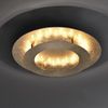 LED Deckenleuchte, Metall, Blattgold Design, drehbar, L 34cm Bild 5