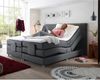 Boxspringbett Hotelbett Doppelbett MANAUS-09 in Stone, Komfort Topper, 180x200 cm, H3/H4, elektrisch verstellbar, Taschenfederkern-Matratze Bild 2