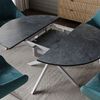 Esstisch Loyd Anthrazit/Grau 120 x 120 cm ausziehbar Vicco Bild 4