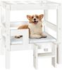 vidaXL Hundebett 55,5 x 53,5 x 60 cm Massivholz Kiefer, Weiß Bild 4