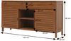Teak-Waschbeckenunterschrank HWC-M87, Waschtisch Schrank, hochwertiges B-Grade-Teak (Kernholz, 20-30 Jahre), 80x150x40cm Bild 3