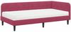vidaXL Eckbettgestell Weinrot 90 x 190 cm Samt 3394148 Bild 2