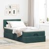 vidaXL Ottomane Bett mit Matratze & LEDs Dunkelgrün 80x200 cm Samt 3312515 Bild 4