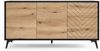 Selsey 'Boulia' Sideboard 3-türig mit Fischgrätmuster, 77 x 154 x 39 cm Bild 5
